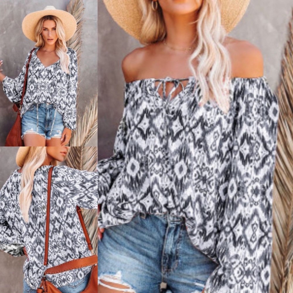 Gray Toned Pheasant Blouse